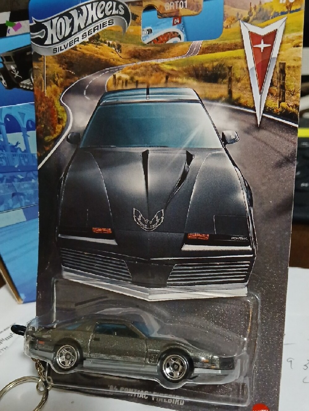 Keychain Made From Hot Wheels Silver Series 1984 Pontiac Firebird Die-Cast